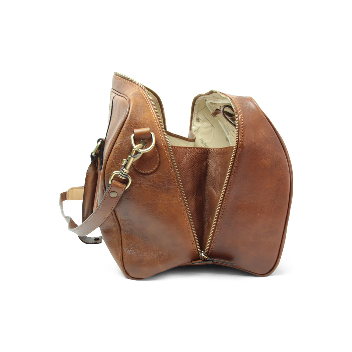 LUSSO Full grain leather travel bag