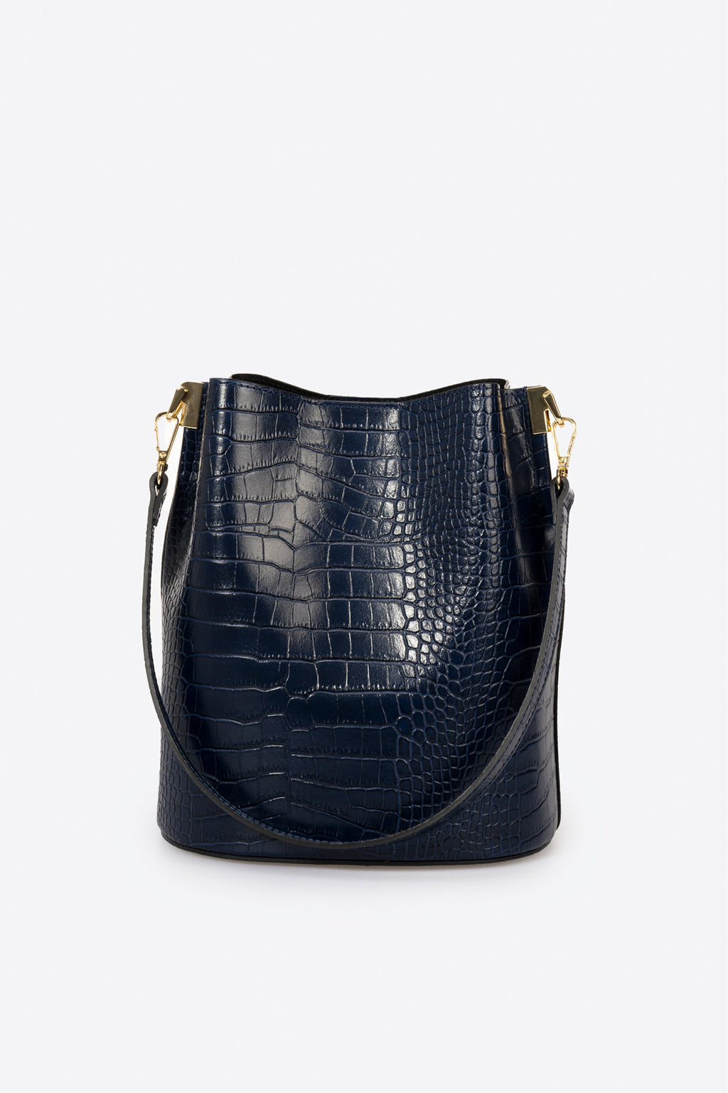 Bianca Made in Italy Leather Shoulder Bag – Blue
