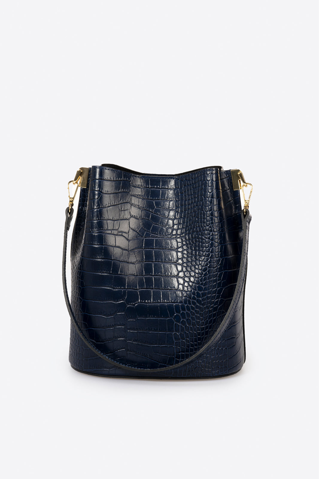 Bianca Made in Italy Leather Shoulder Bag – Blue