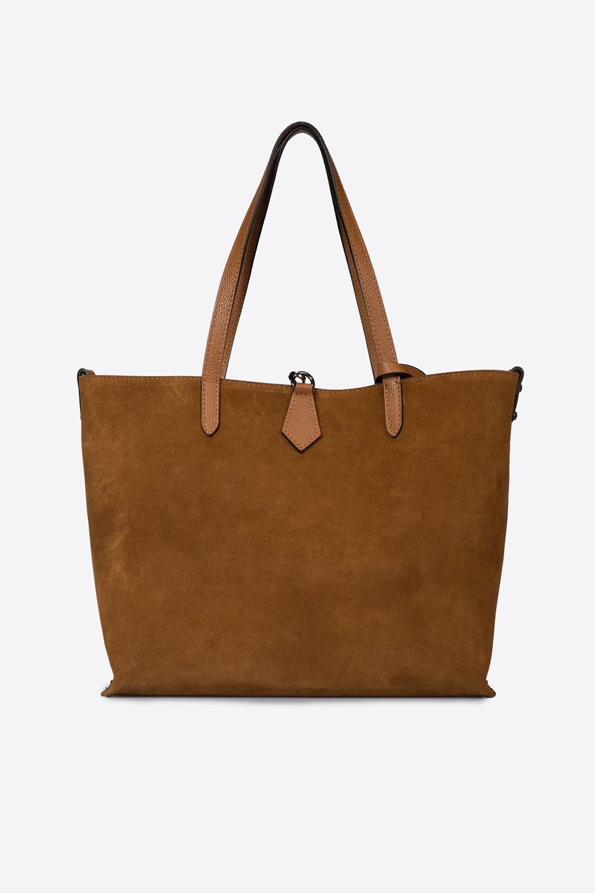 Raffaella Made in Italy Suede Leather Tote Bag – Cognac