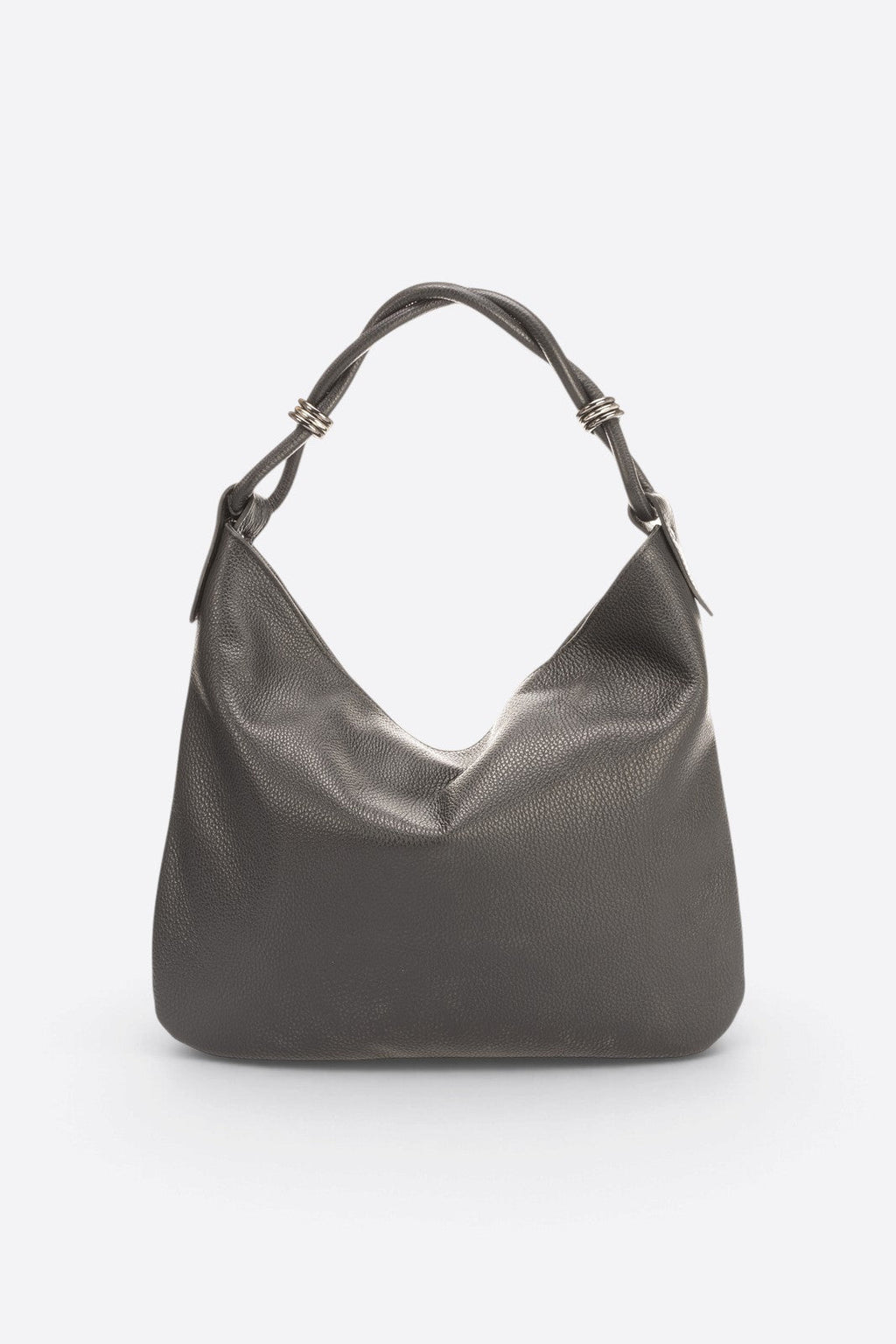 Paola Made in Italy Leather Shoulder Bag – Black