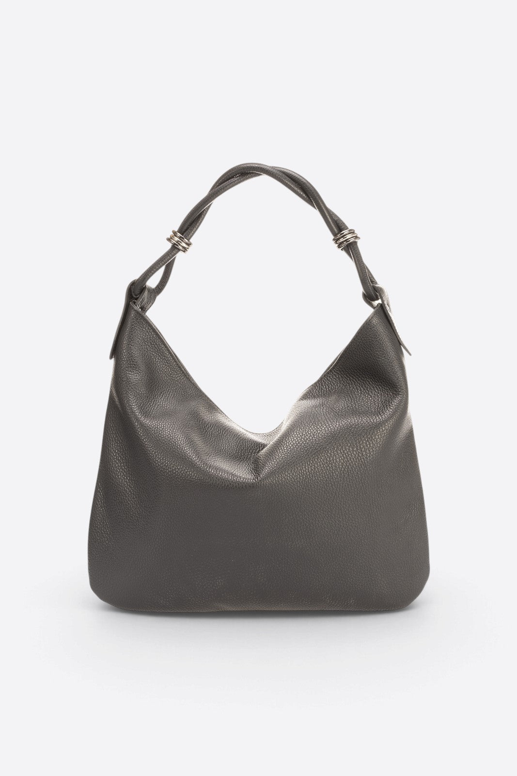 Paola Made in Italy Leather Shoulder Bag – Black