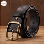 Genuine Leather Men’s Cowhide Belt Casual Waist Strap