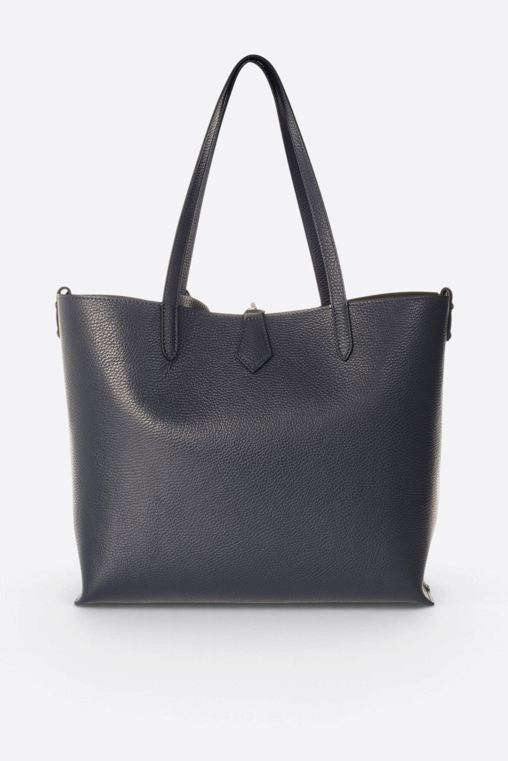 Nicoletta Made in Italy Leather Tote Bag – Dark Blue