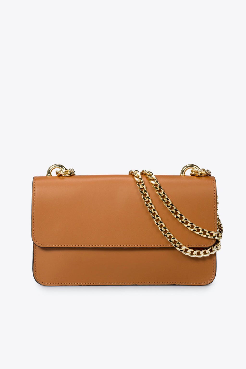 Chiara Made in Italy Leather Crossbody Bag – Cognac