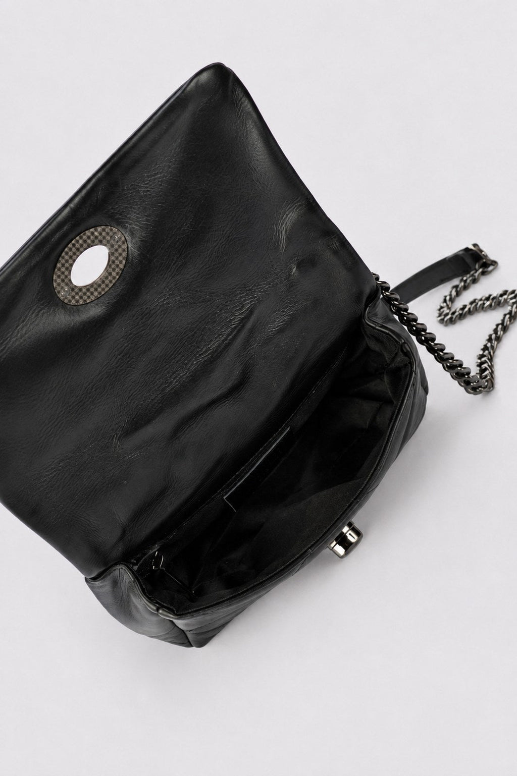 Silvia Made in Italy Full Grain Leather Shoulder Bag – Black