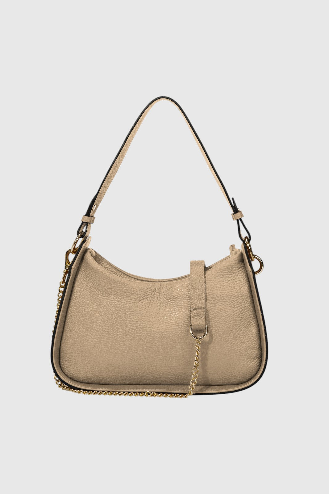 Emilia Made in Italy Leather Top Handle Handbag – Cappuccino