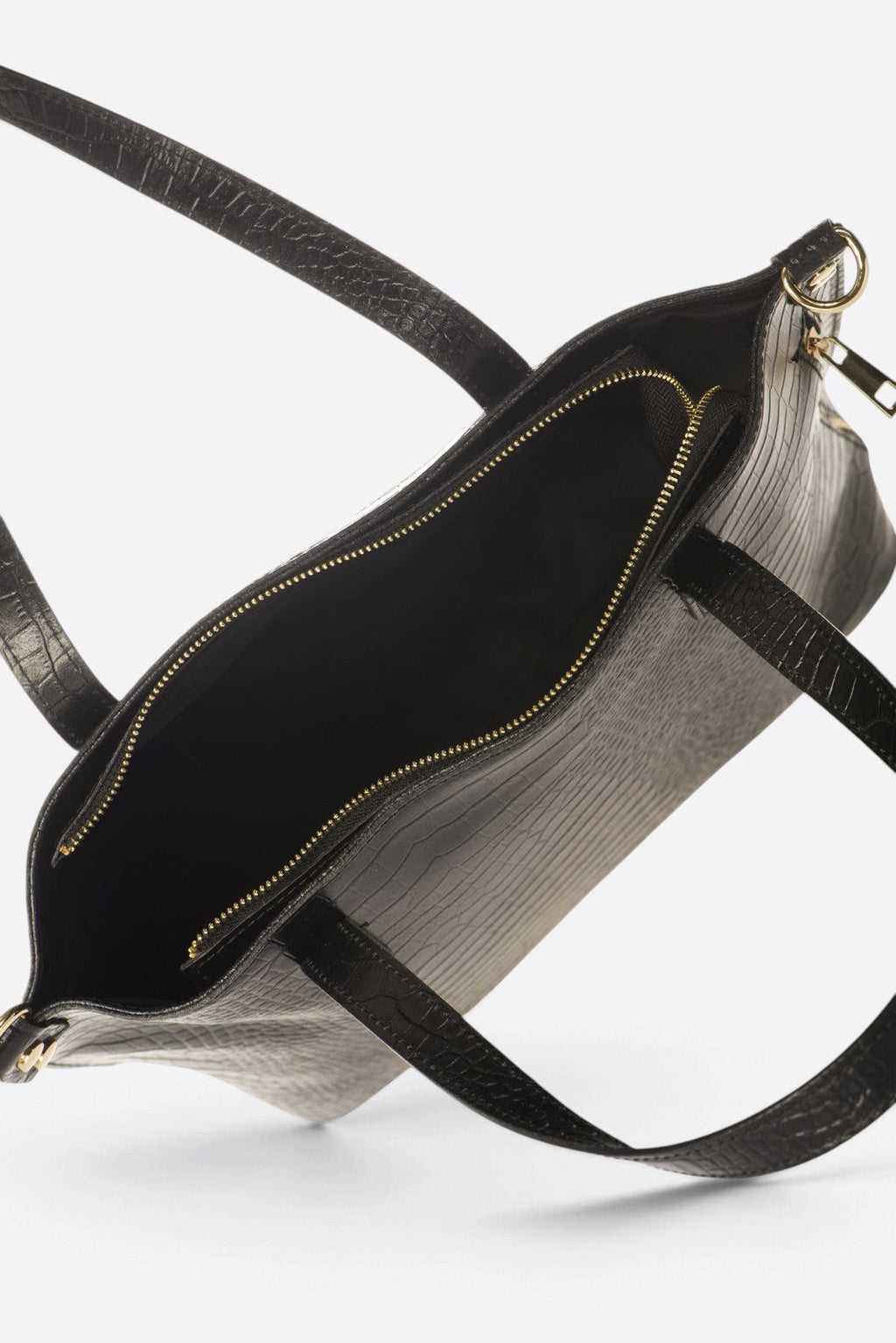Valentina Made in Italy Leather Shoulder Bag – Black