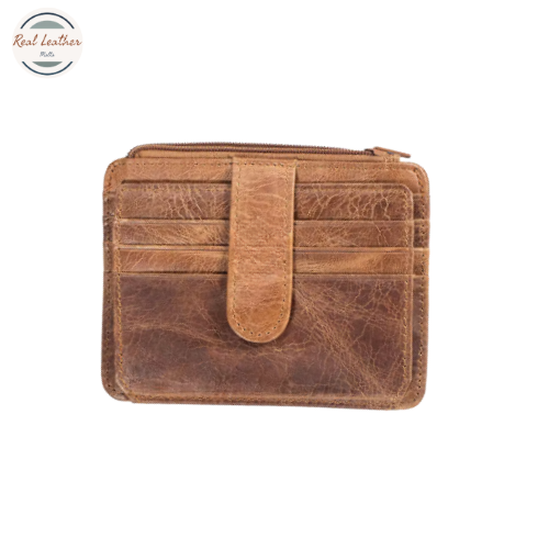 Genuine Leather RFID Blocking Wallet for Credit Cards and IDs