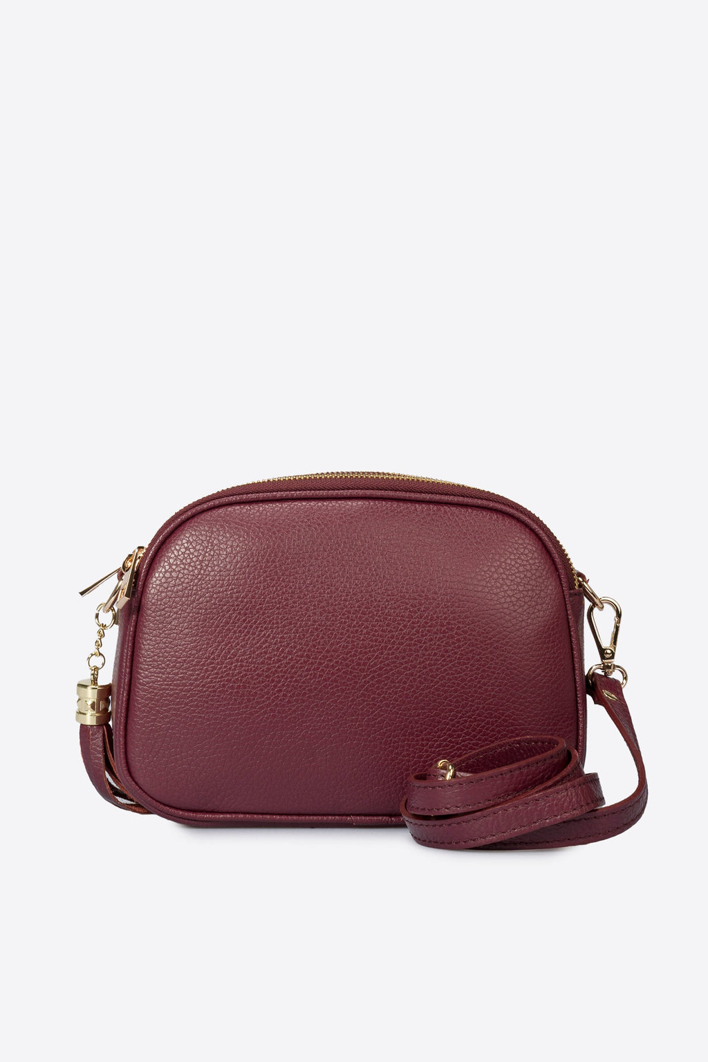 Elena Made in Italy Leather Crossbody Bag – Wine