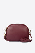 Elena Made in Italy Leather Crossbody Bag – Wine