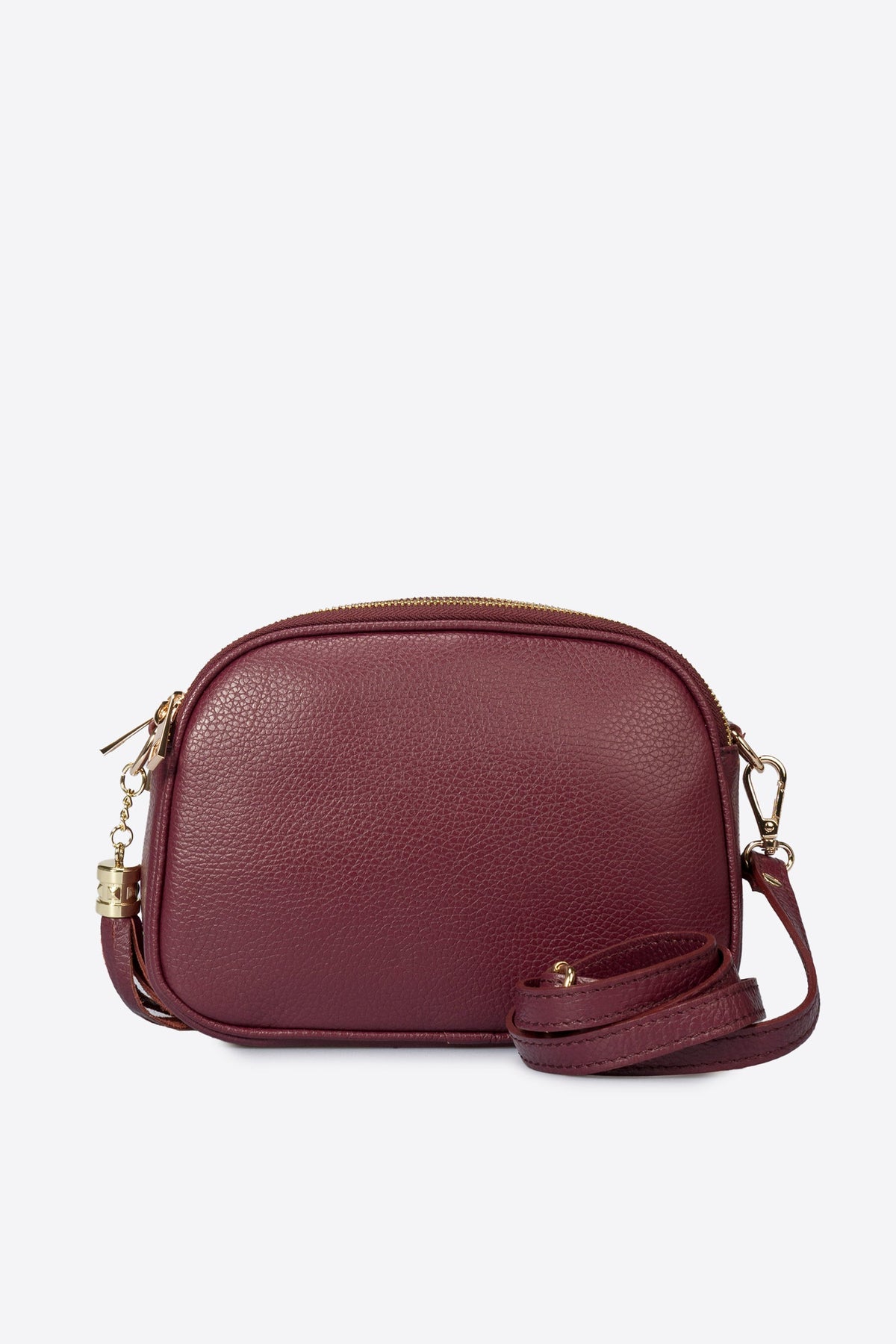 Elena Made in Italy Leather Crossbody Bag – Wine