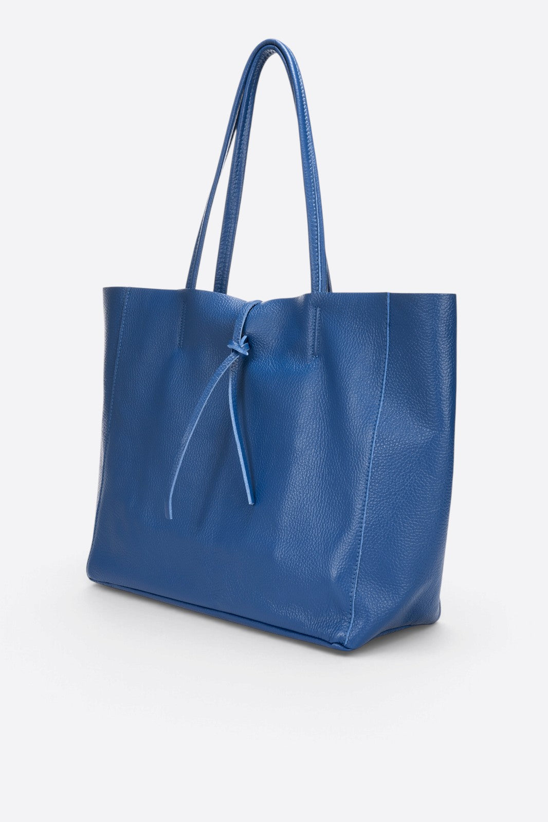 Francesca Made in Italy Leather Tote Bag – Blue