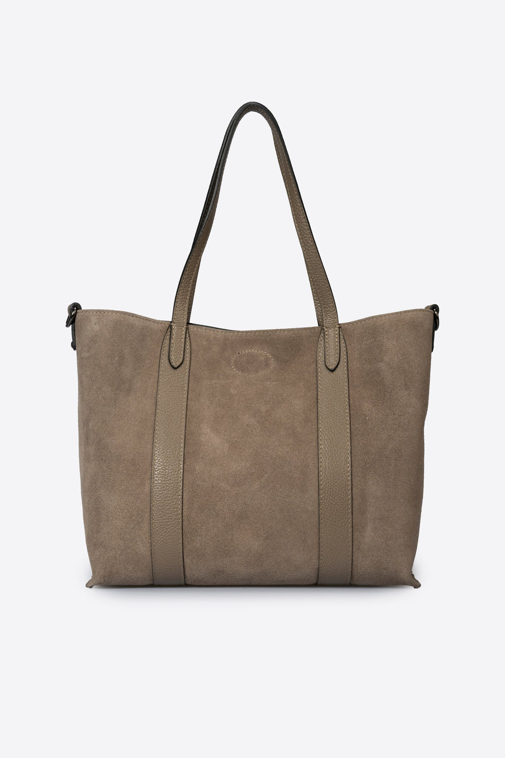 Teresa Made in Italy Suede Leather Tote Bag – Mushroom Taupe