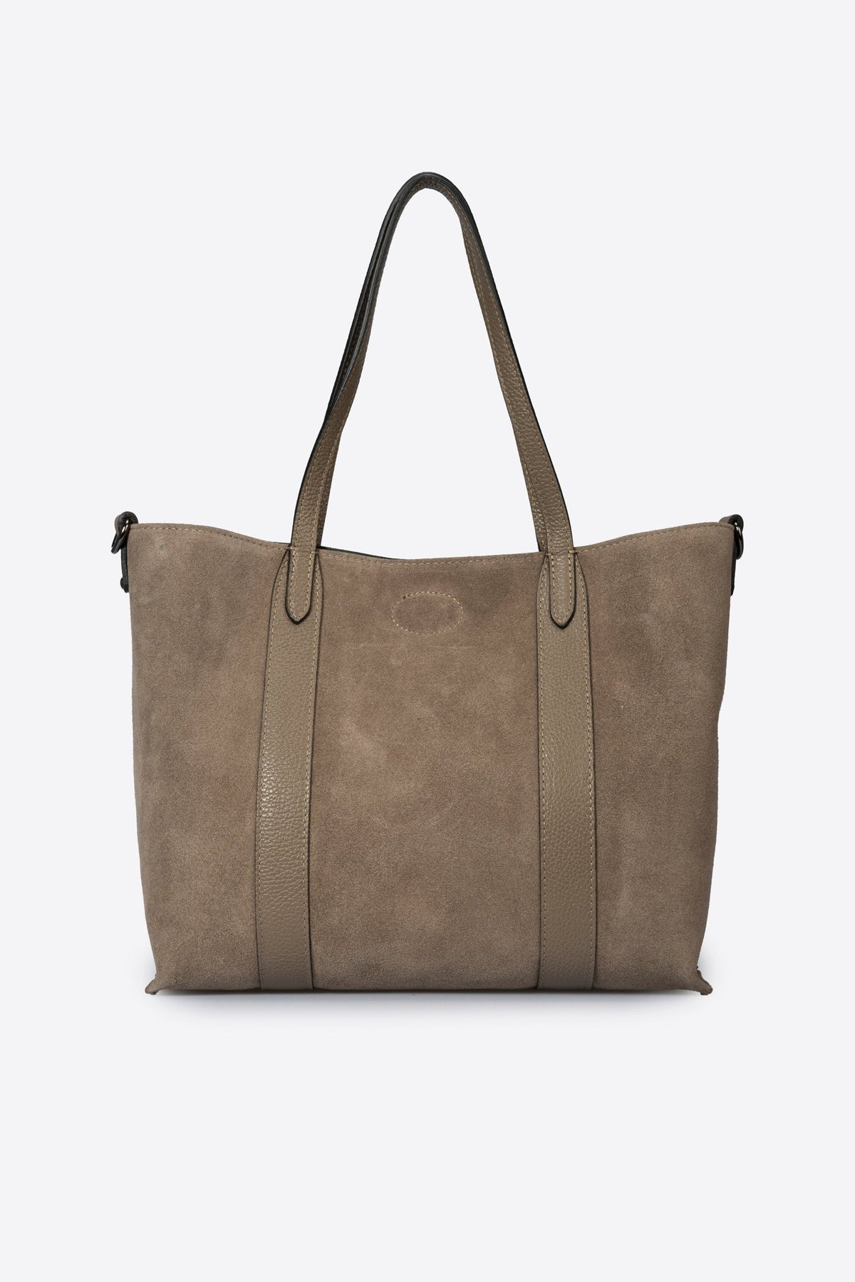 Teresa Made in Italy Suede Leather Tote Bag – Mushroom Taupe