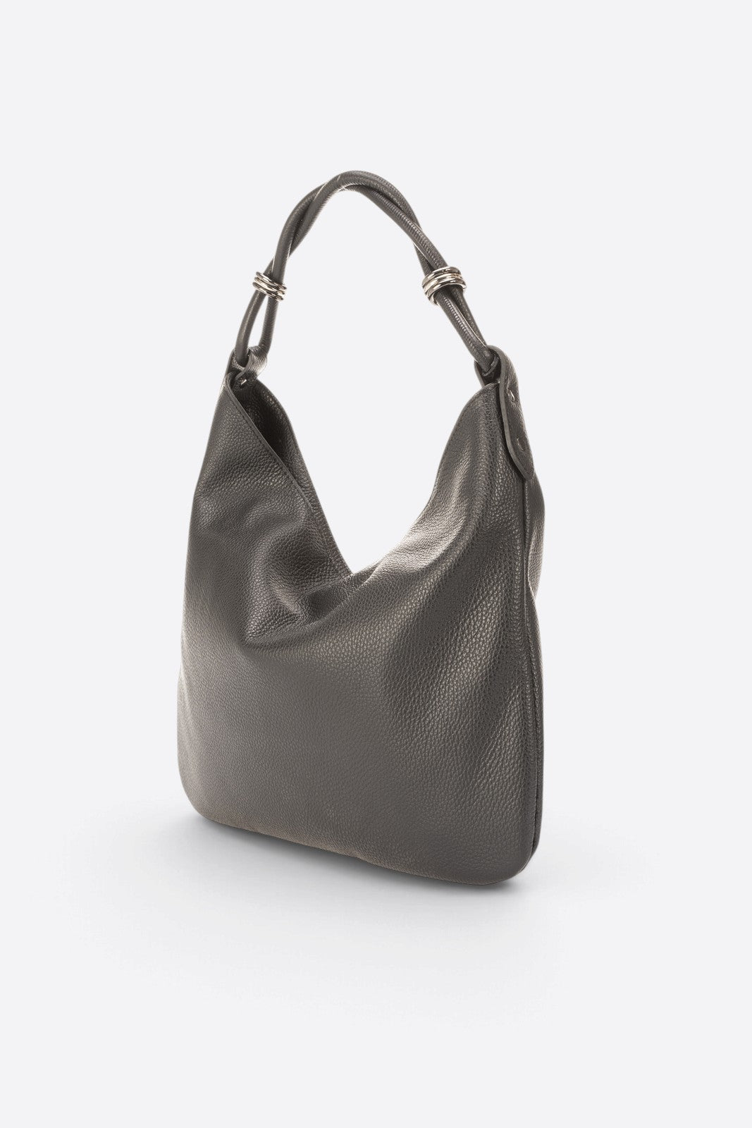 Paola Made in Italy Leather Shoulder Bag – Black