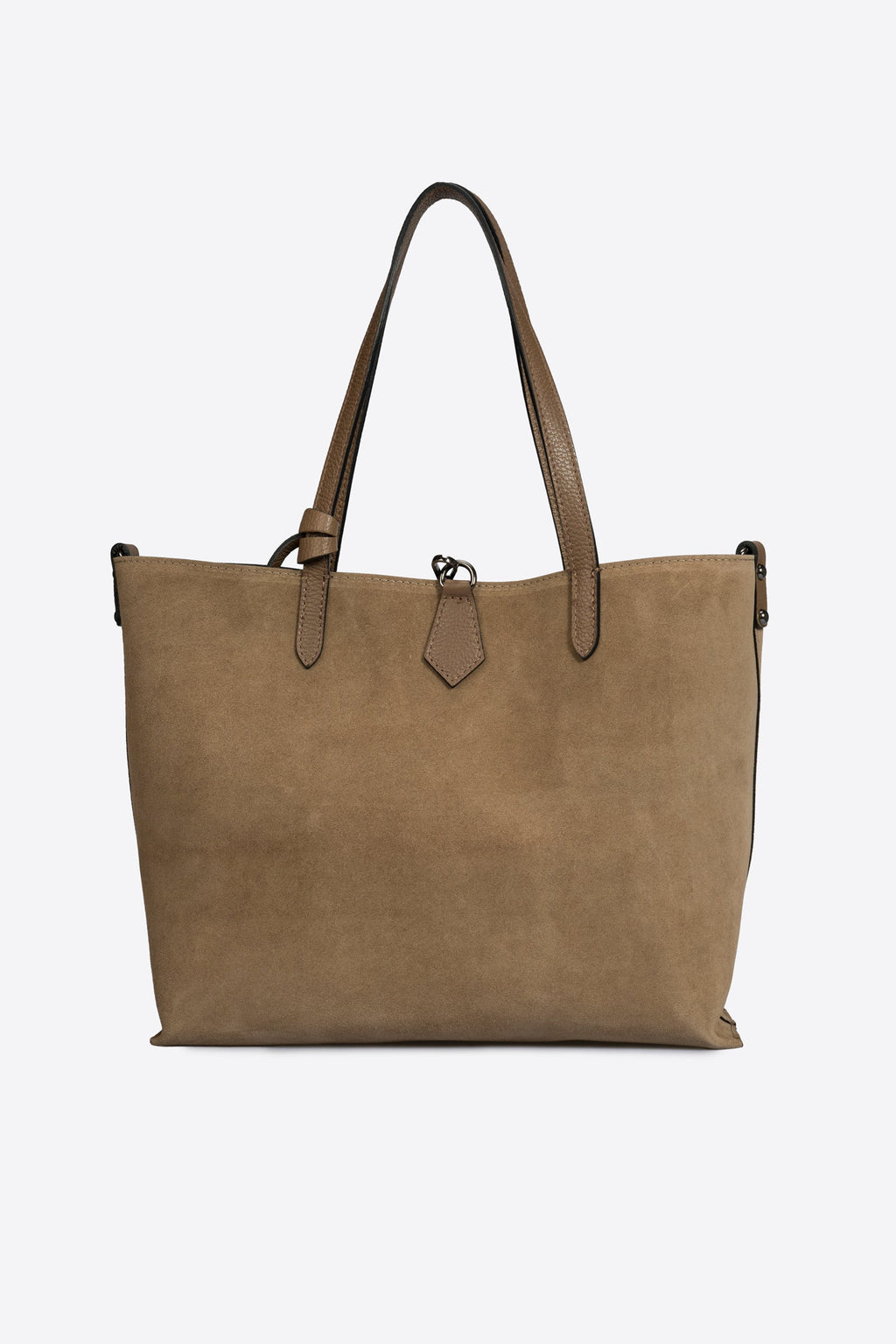 Raffaella Made in Italy Suede Leather Tote Bag – Taupe