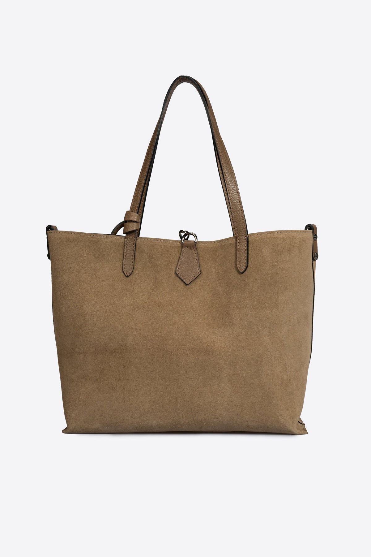 Raffaella Made in Italy Suede Leather Tote Bag – Taupe