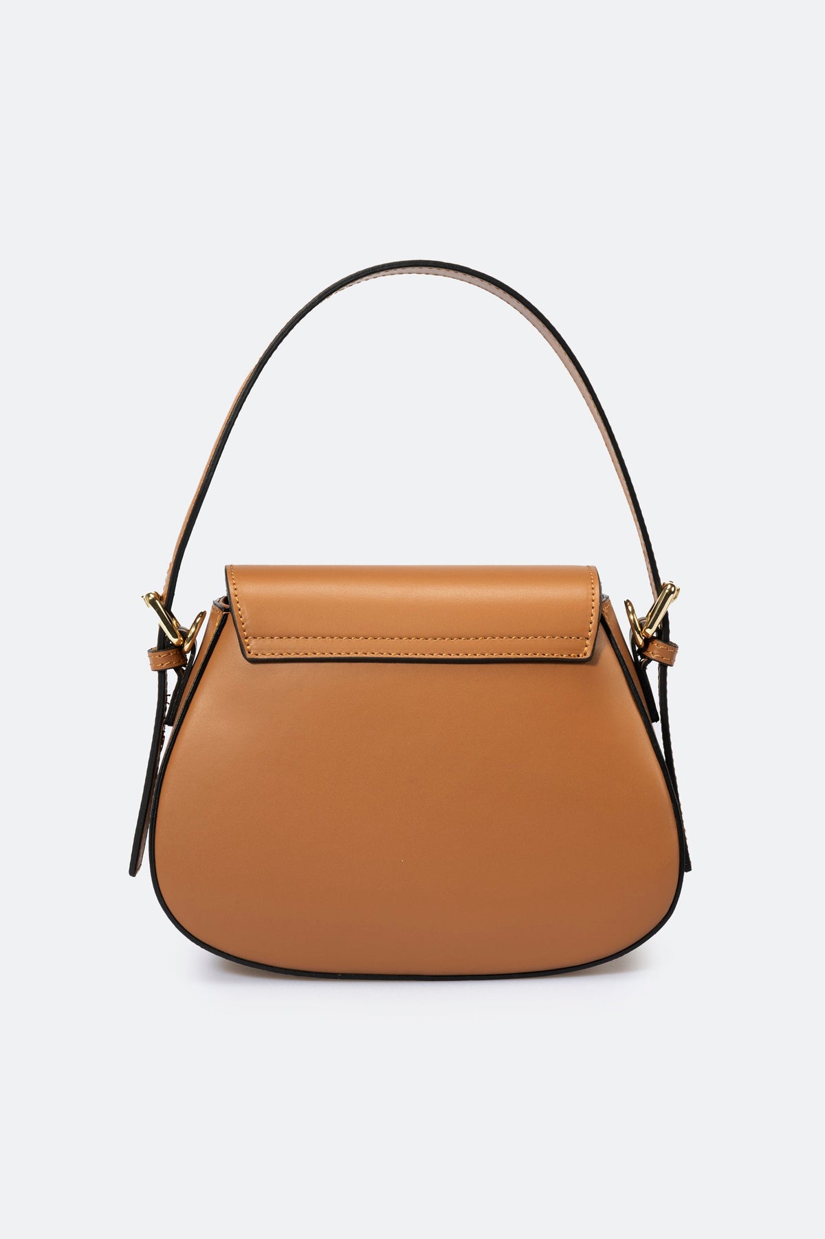Ginevra Made in Italy Leather Shoulder Bag – Tan