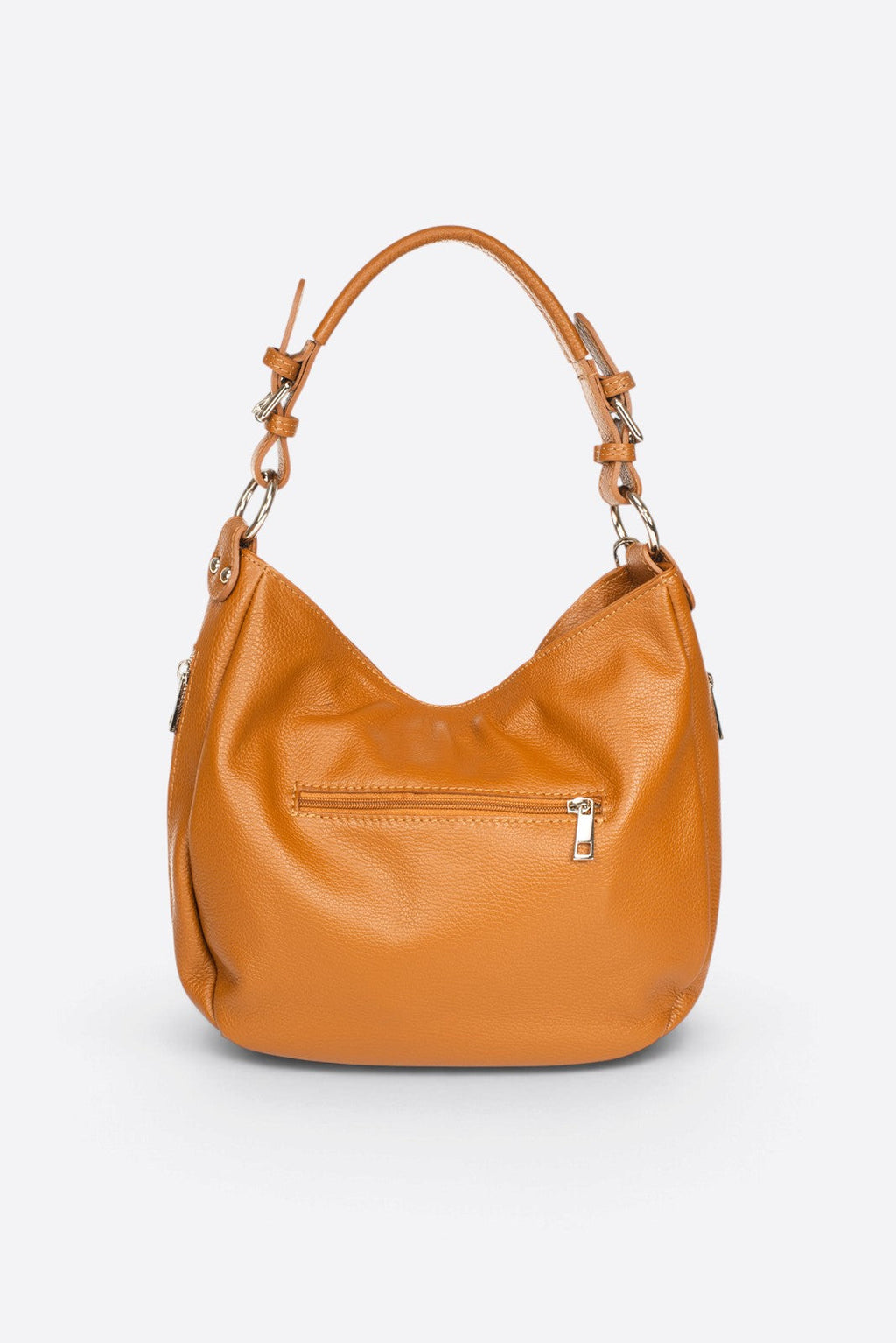 Viola Made in Italy Leather Top Handle Handbag – Cognac