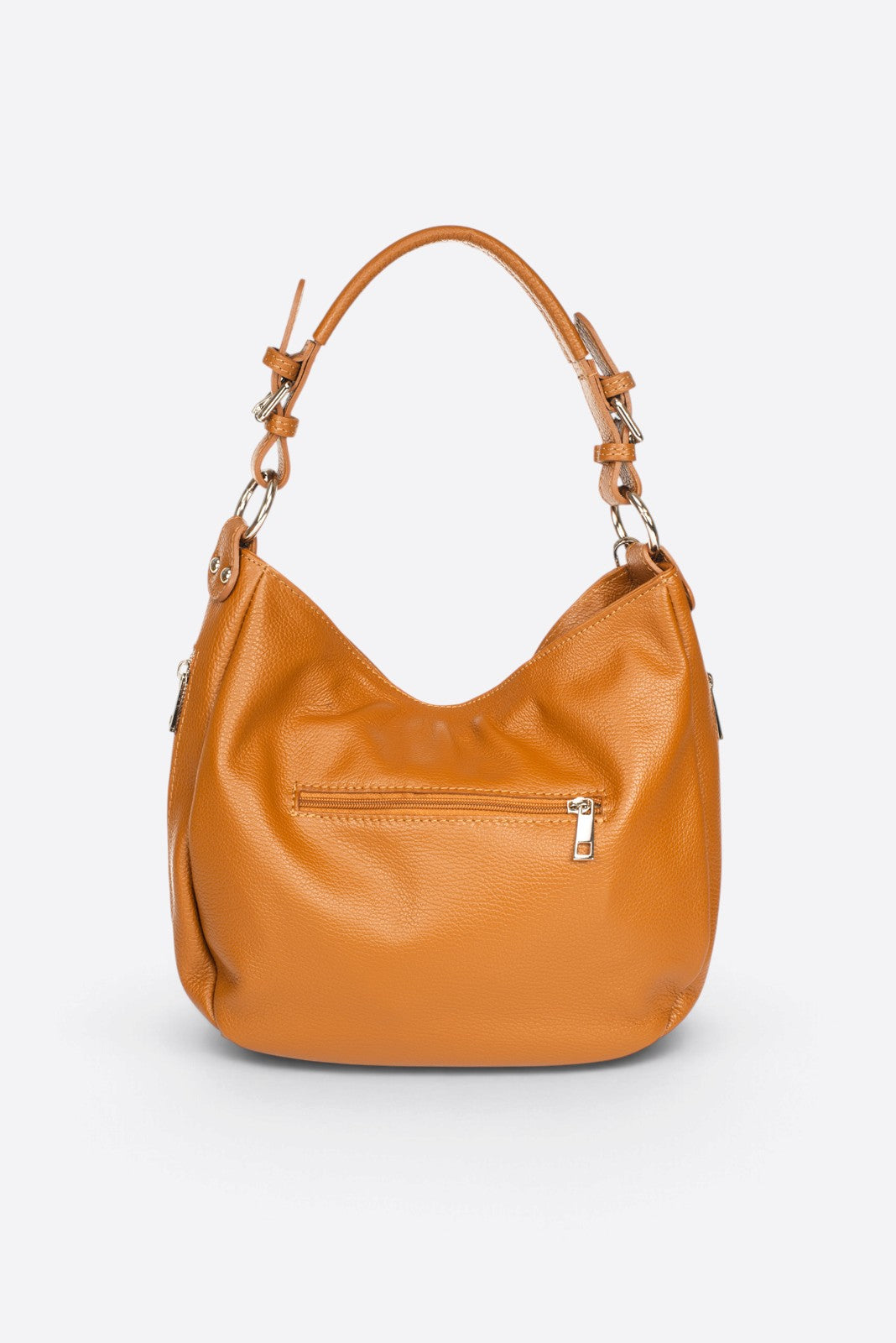Viola Made in Italy Leather Top Handle Handbag – Cognac