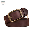 Genuine Leather Men’s Cowhide Belt Casual Waist Strap