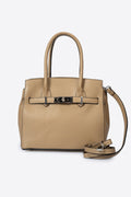 Gabriella Made in Italy Leather Top Handle Handbag – Taupe