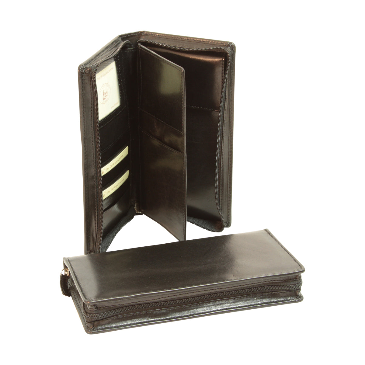 LUSSO Leather travel wallet with ID window