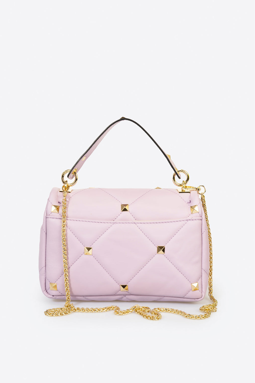 Ilaria Made in Italy Full Grain Leather Top Handle Handbag – Pink