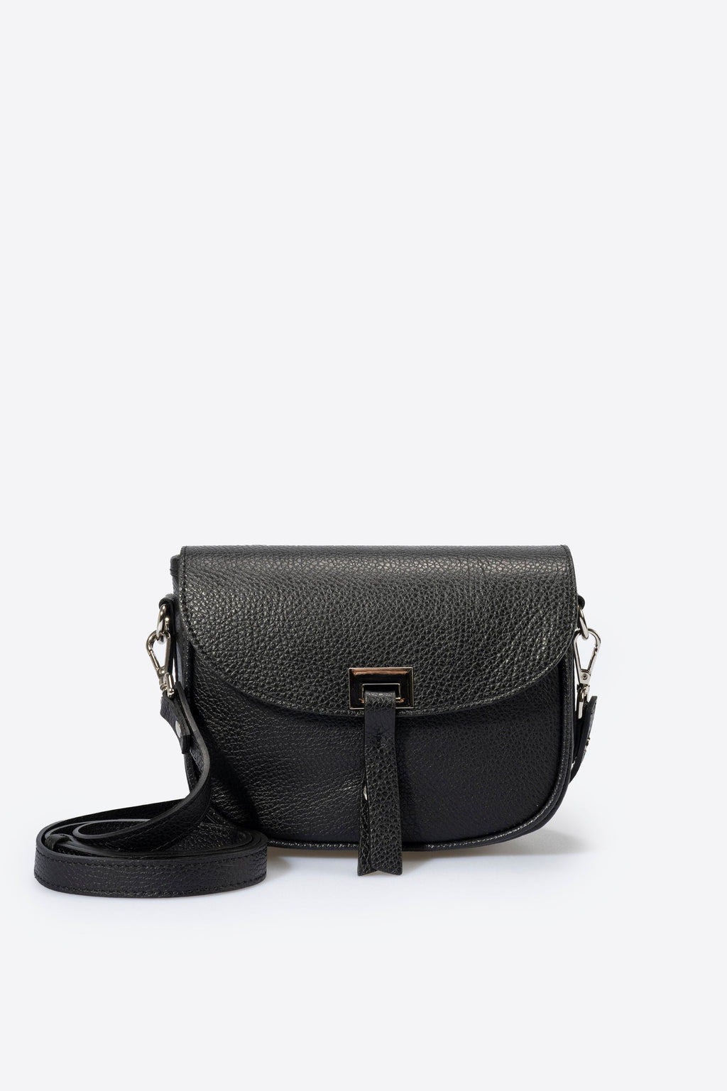 BELA leather crossbody bag - Nero