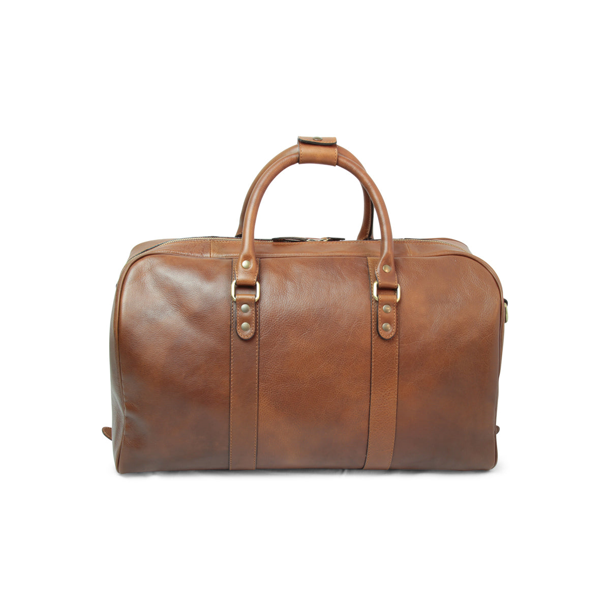 Full grain leather large travel bag