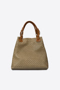 Aria Made in Italy Suede Leather Tote Bag – Mushroom Taupe