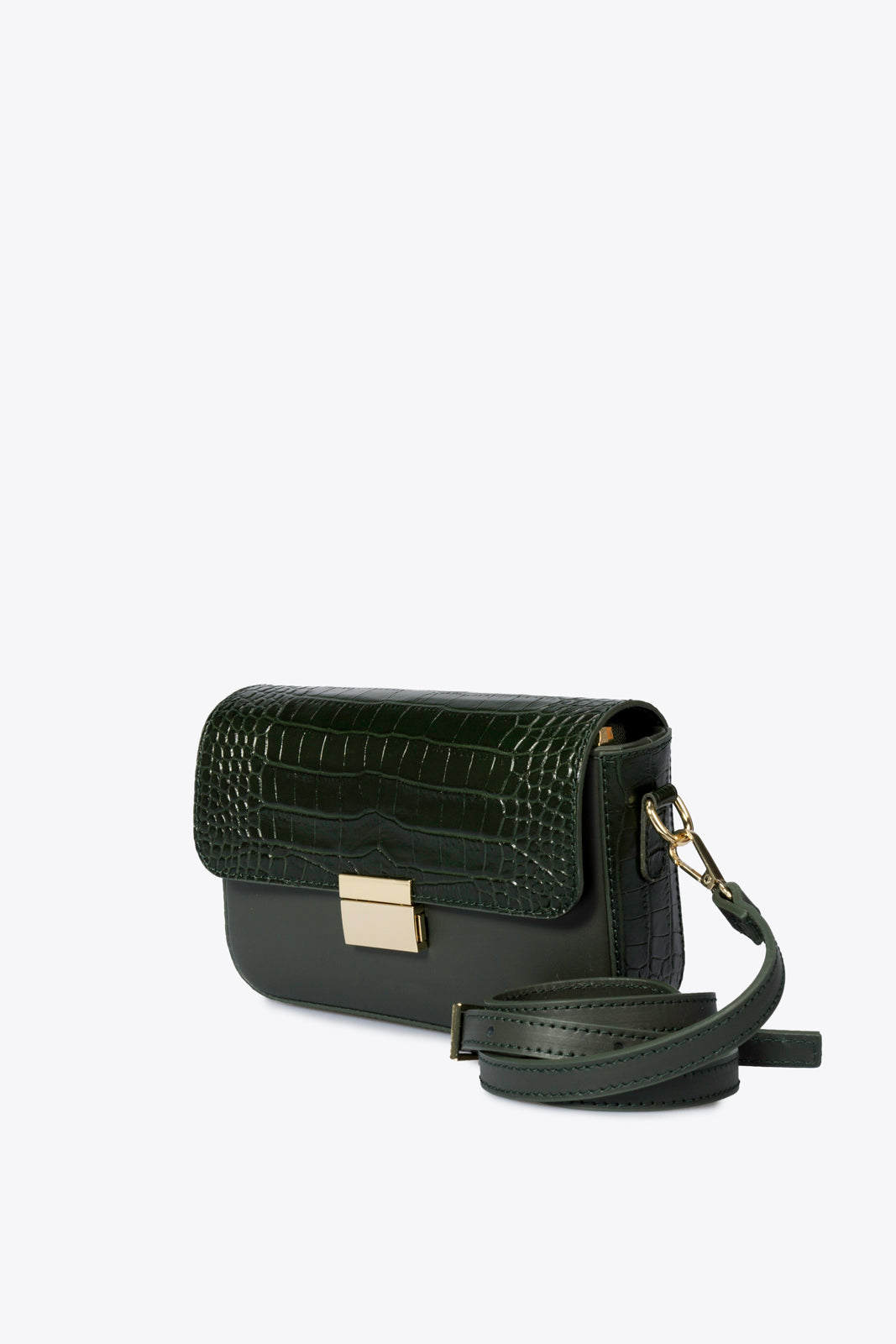 Giorgia Made in Italy Leather Crossbody Bag – Green