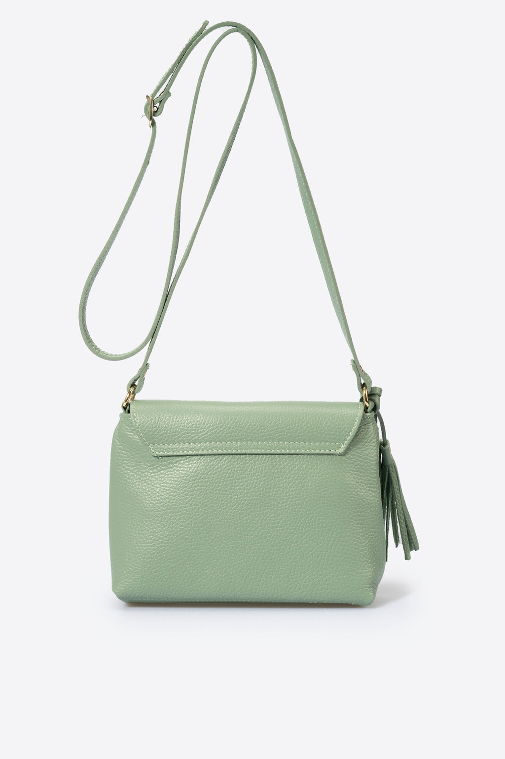 Stella Made in Italy Leather Crossbody Bag – Mint Green