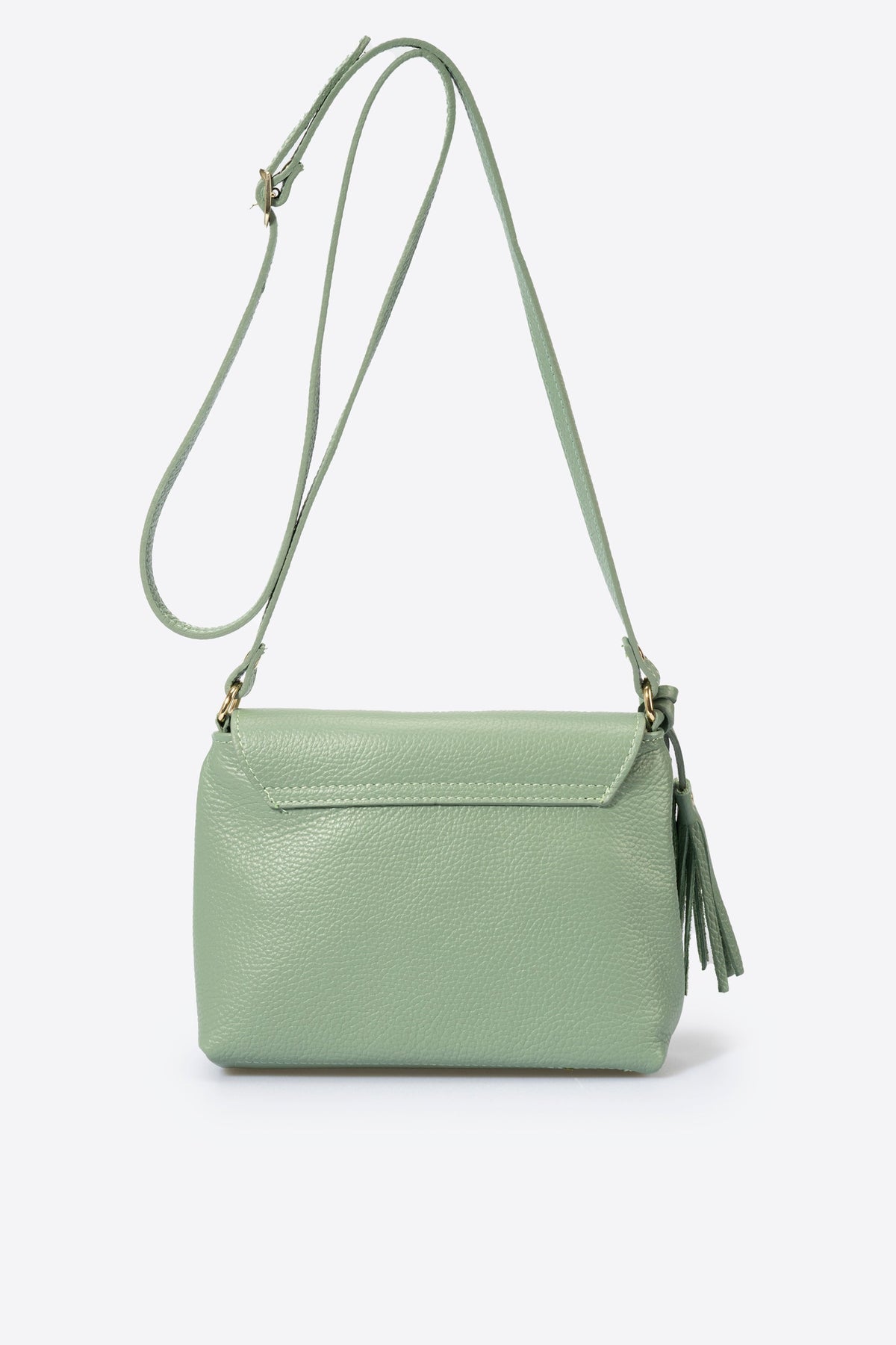 Stella Made in Italy Leather Crossbody Bag – Mint Green