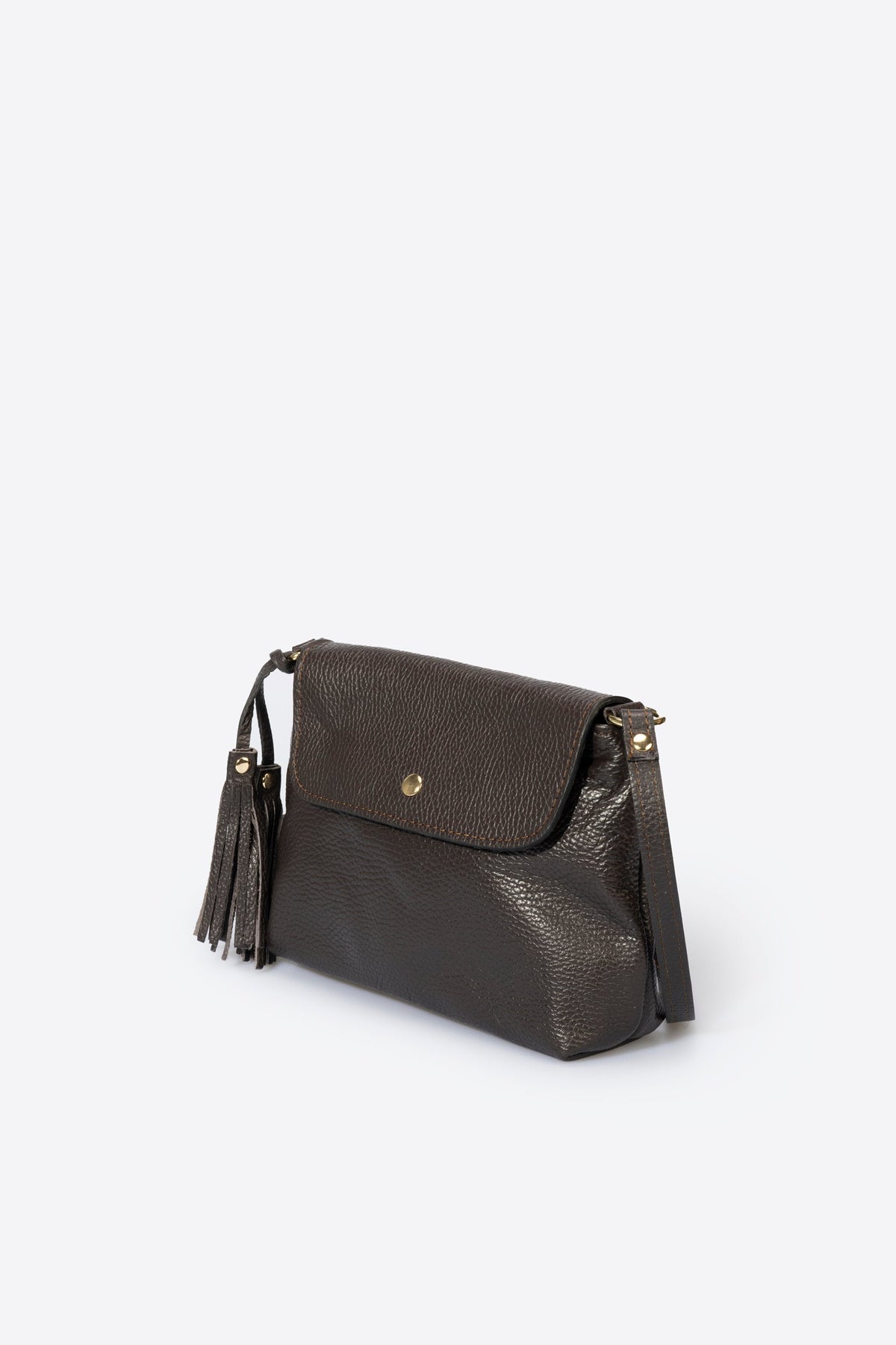 Stella Made in Italy Leather Crossbody Bag – Brown