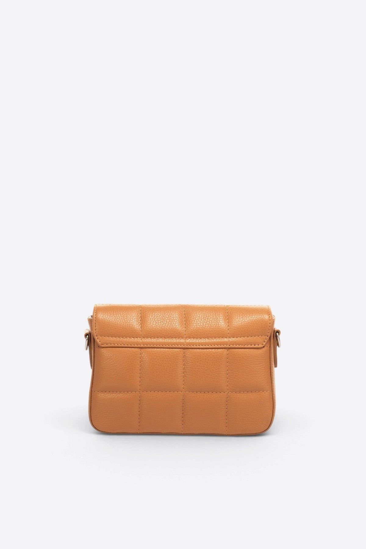 Aurora Made in Italy Metallic Suede Leather Crossbody Bag – Cognac