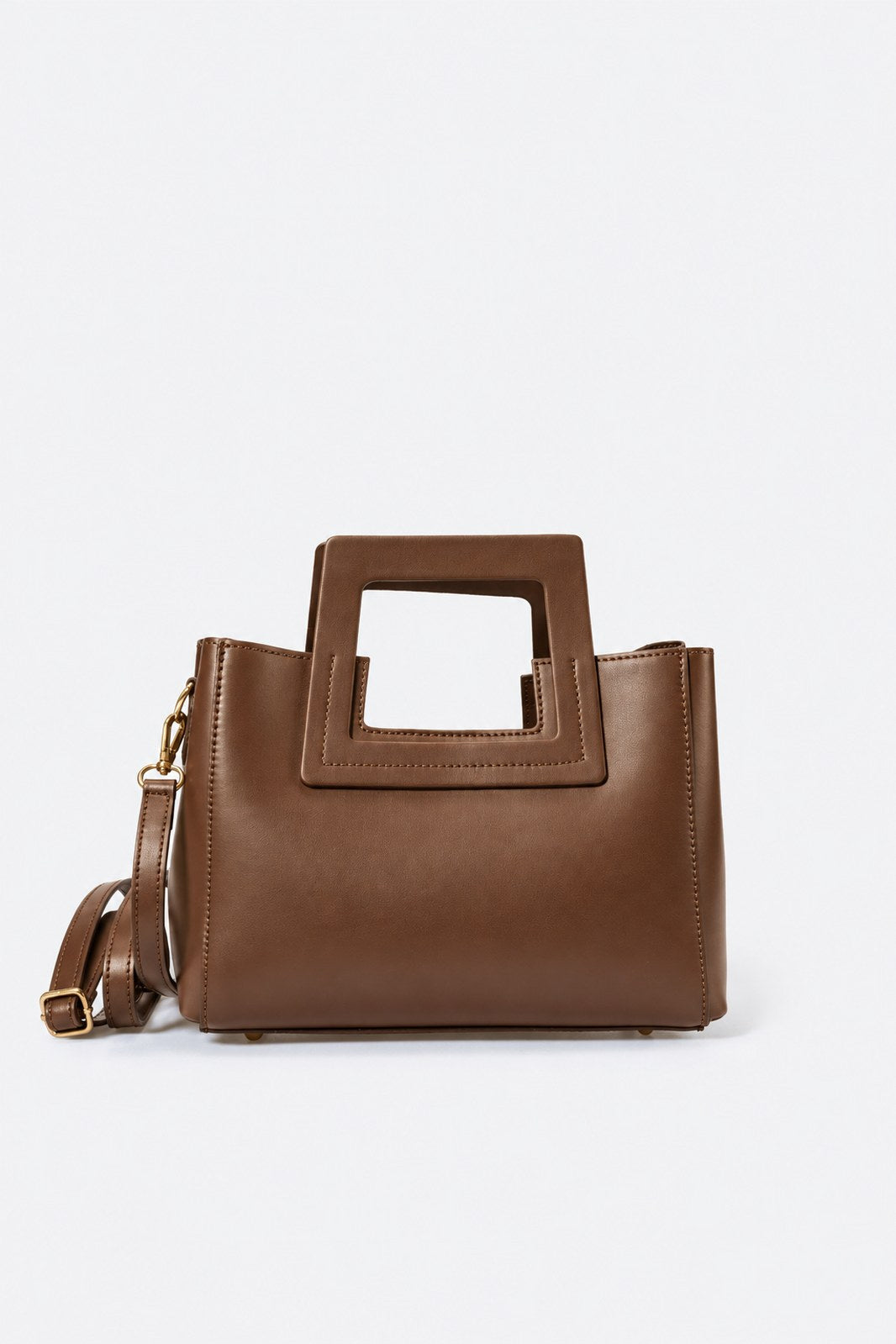 Vittoria Made in Italy Leather Top Handle Handbag – Brown