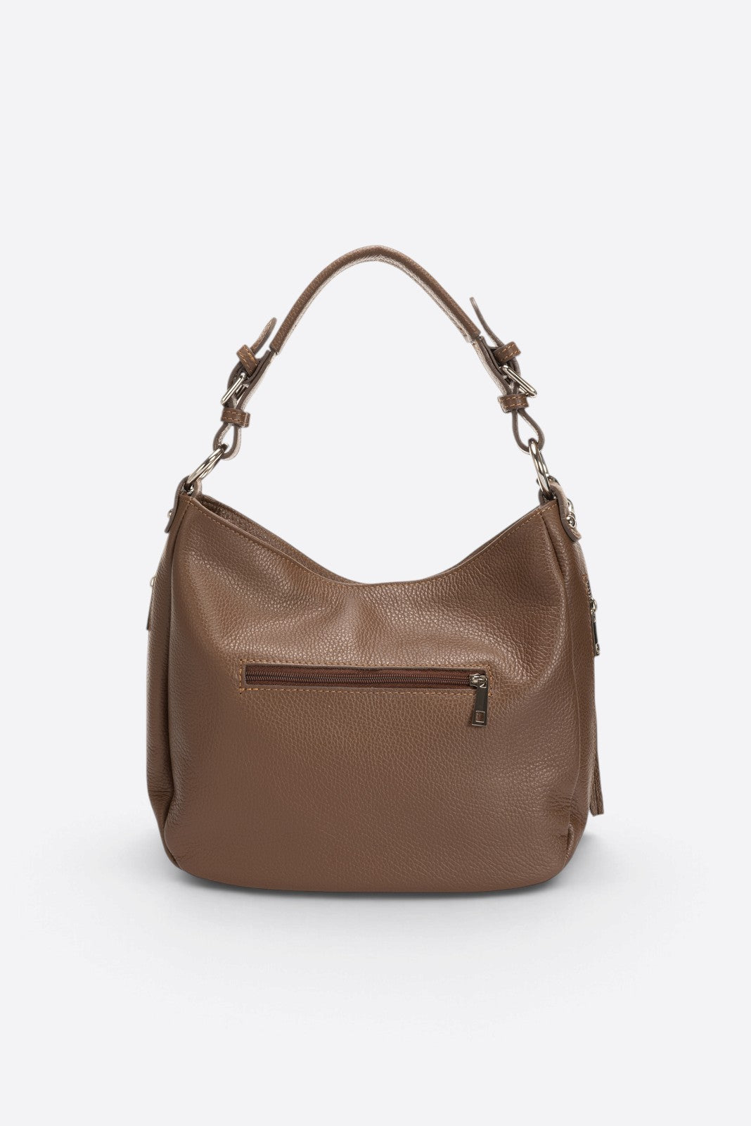 Viola Made in Italy Leather Top Handle Handbag – Marrone