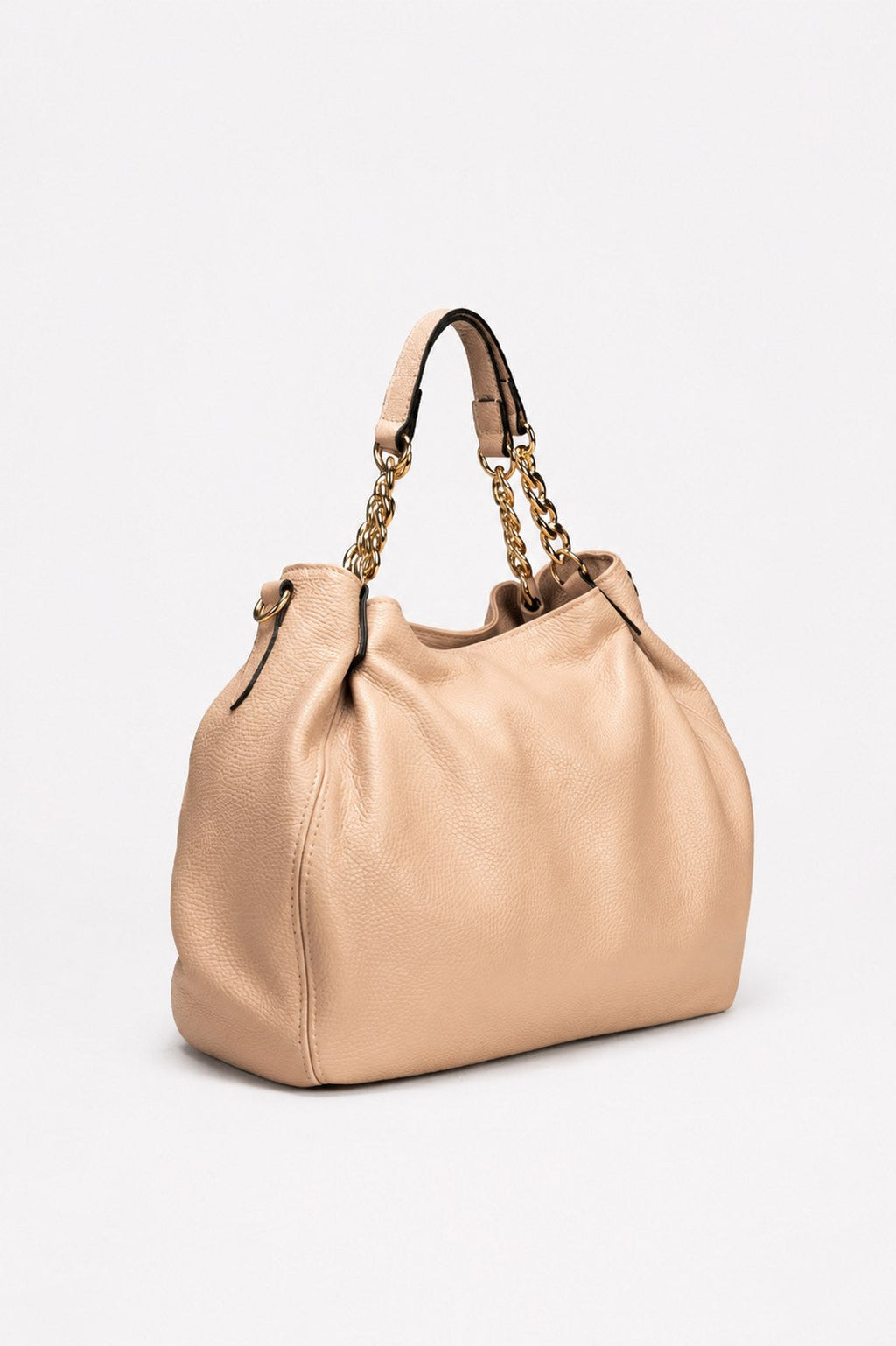 Eleonora Made in Italy Leather Shoulder Bag – Blush Pink