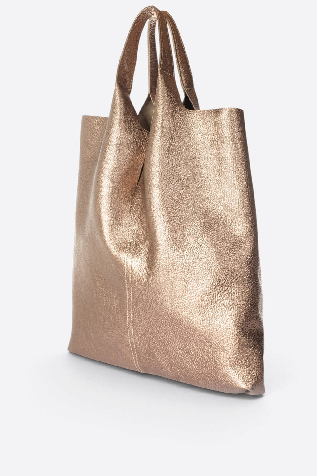 Martina Made in Italy Leather Tote Bag – Gun Metal