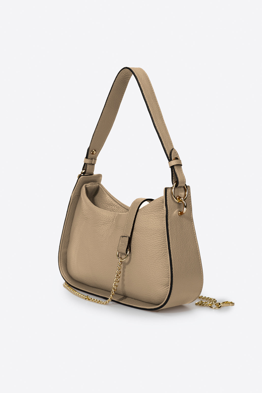 Emilia Made in Italy Leather Top Handle Handbag – Cappuccino