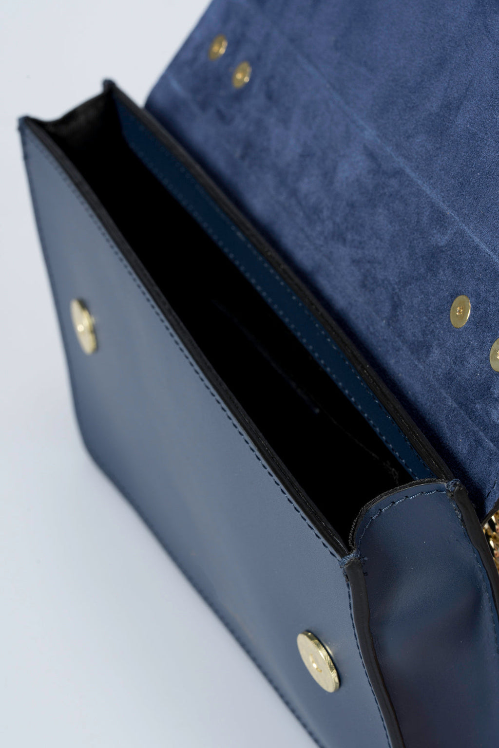 Chiara Made in Italy Leather Crossbody Bag – Blue