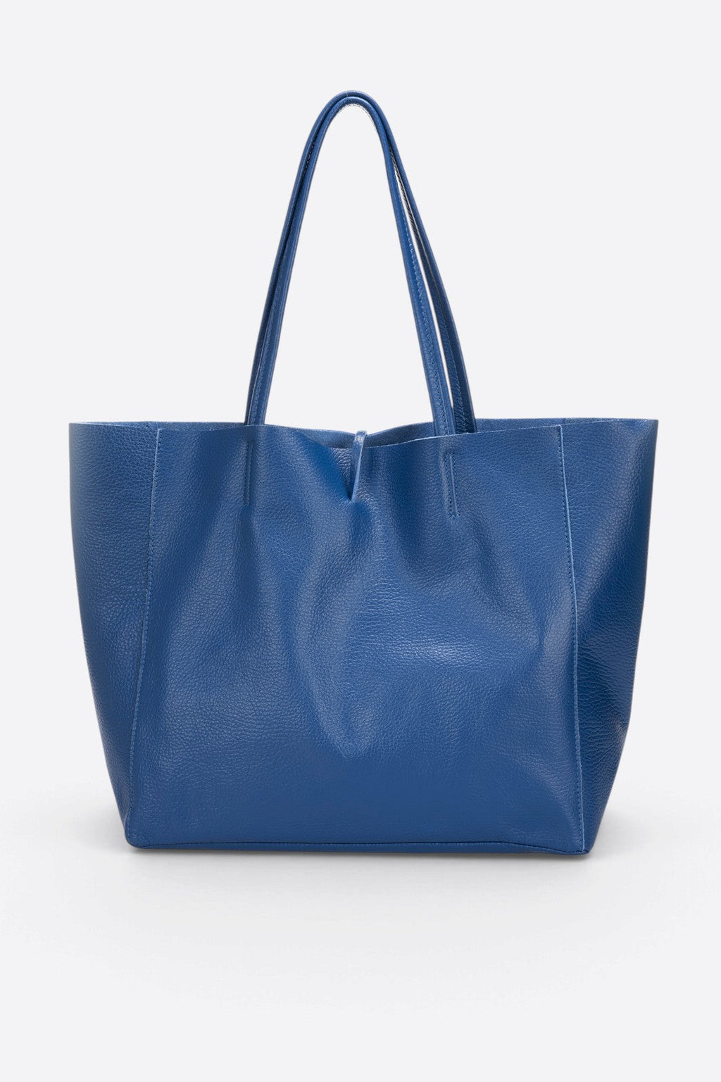 Francesca Made in Italy Leather Tote Bag – Blue