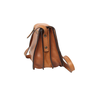 LUSSO Women's shoulder bag in full grain calfskin