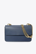 Chiara Made in Italy Leather Crossbody Bag – Blue