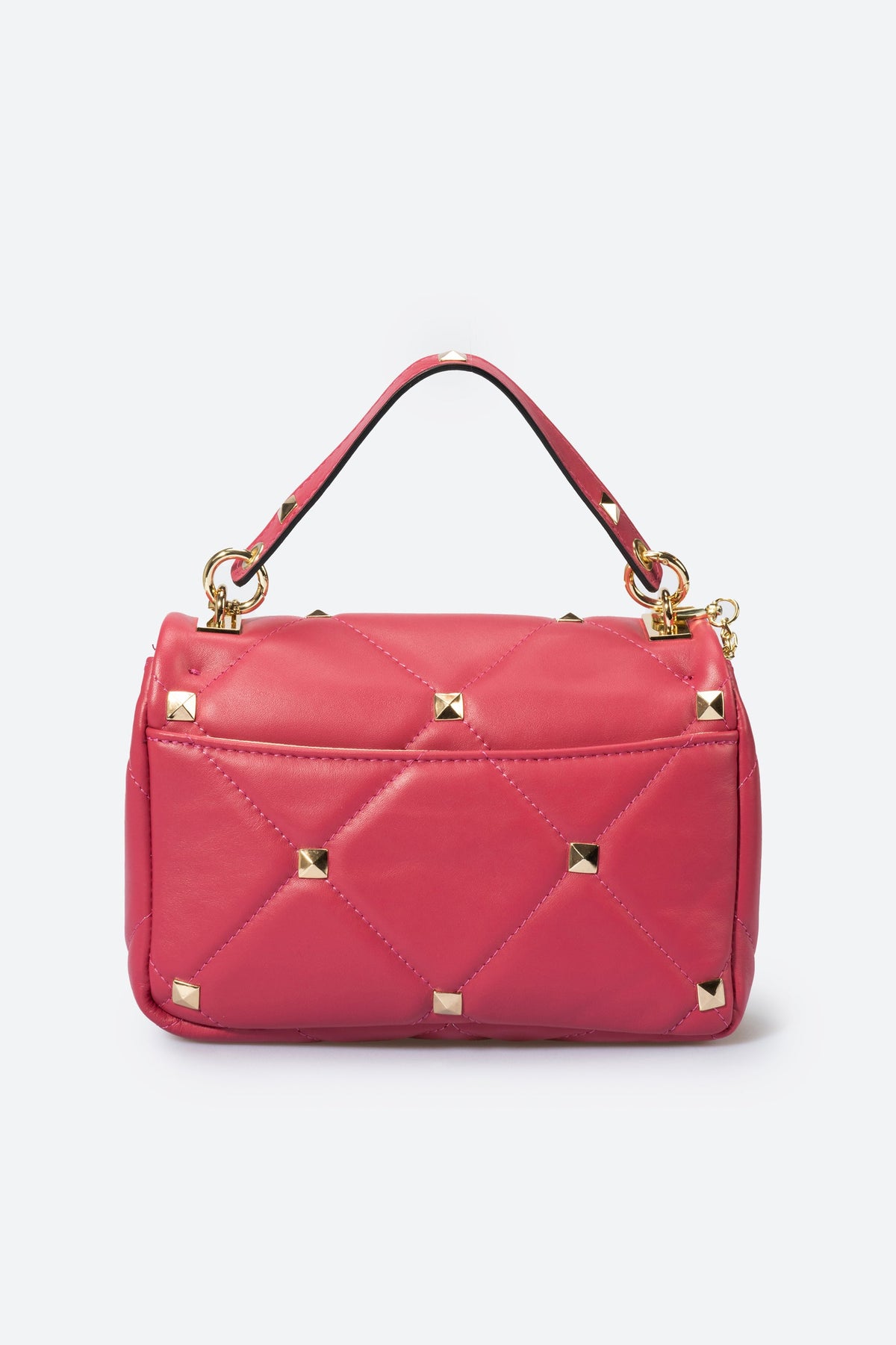 KYLIE leather top handle bag - Fuxia