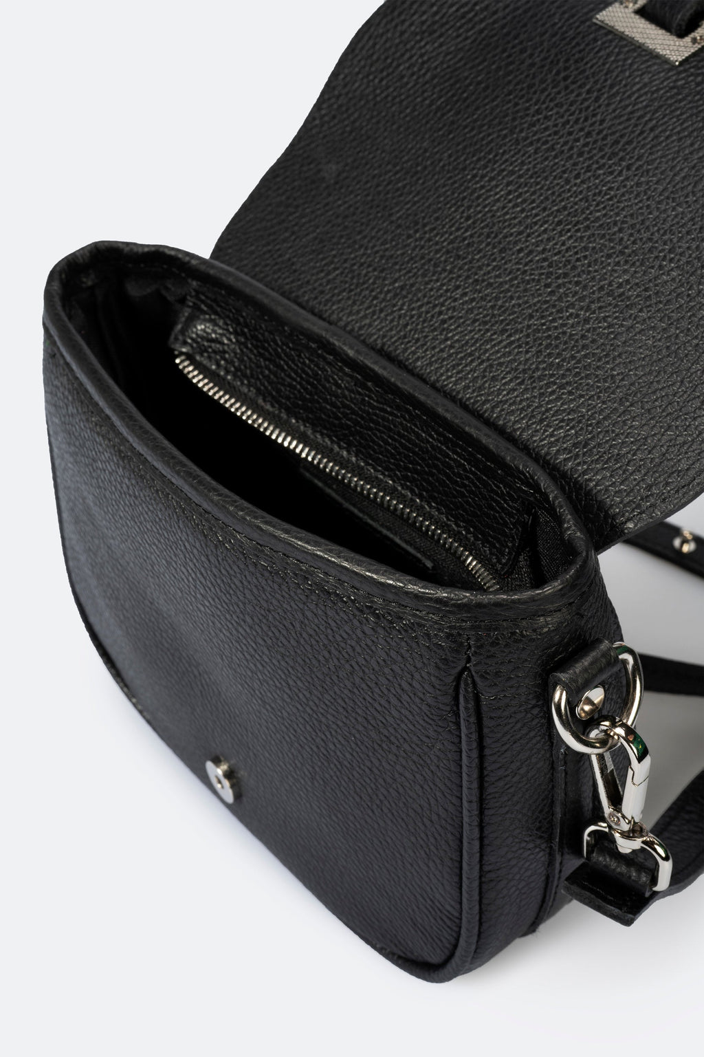 BELA leather crossbody bag - Nero