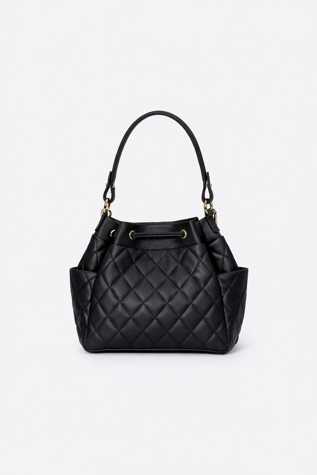 Veronica Made in Italy Full Grain Leather Top Handle Handbag – Black