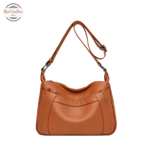 Genuine Leather Women Large Shoulder Bag for Everyday Use